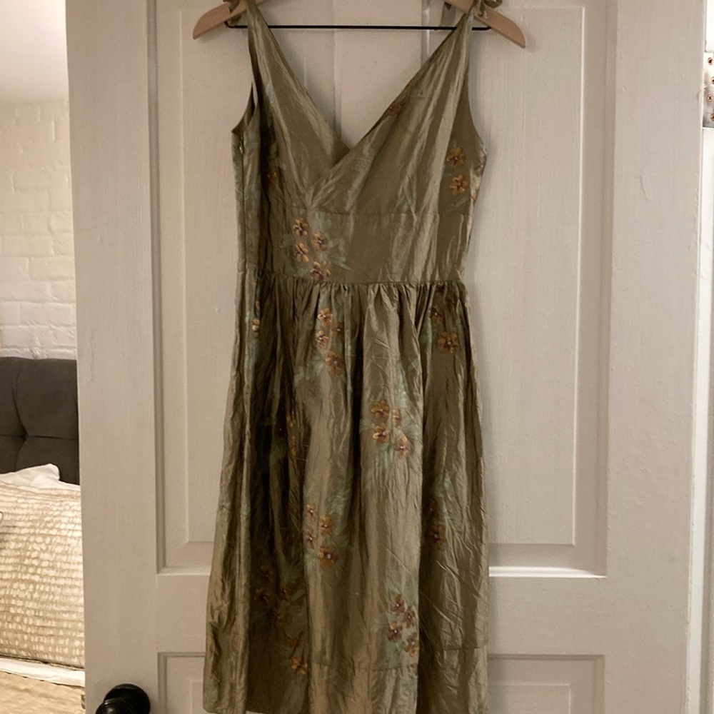 Gorgeous handmade Lena Medoyeff silk dress size 2